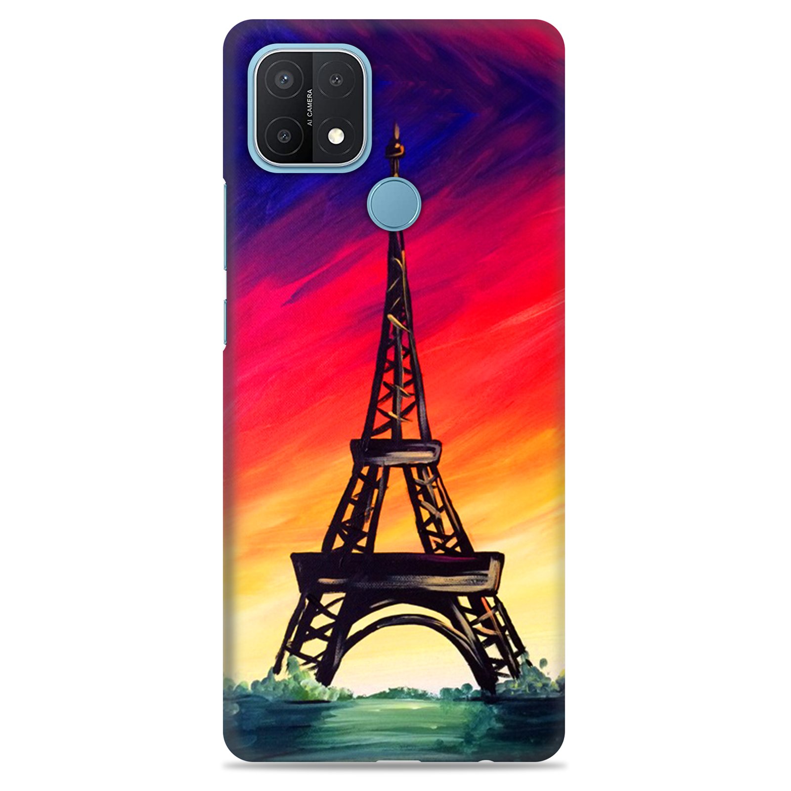 Oppo A15 ( Eifle Tower Gradiant Design )