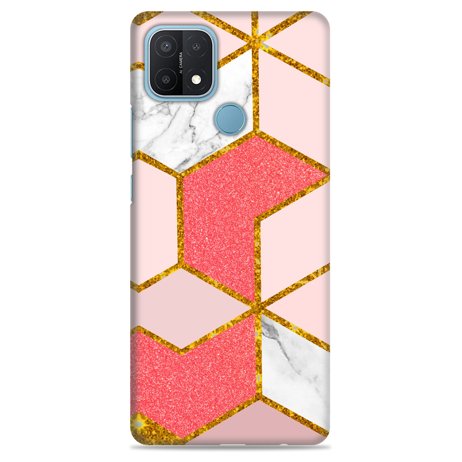 Oppo A15 ( Gold Marble Design )