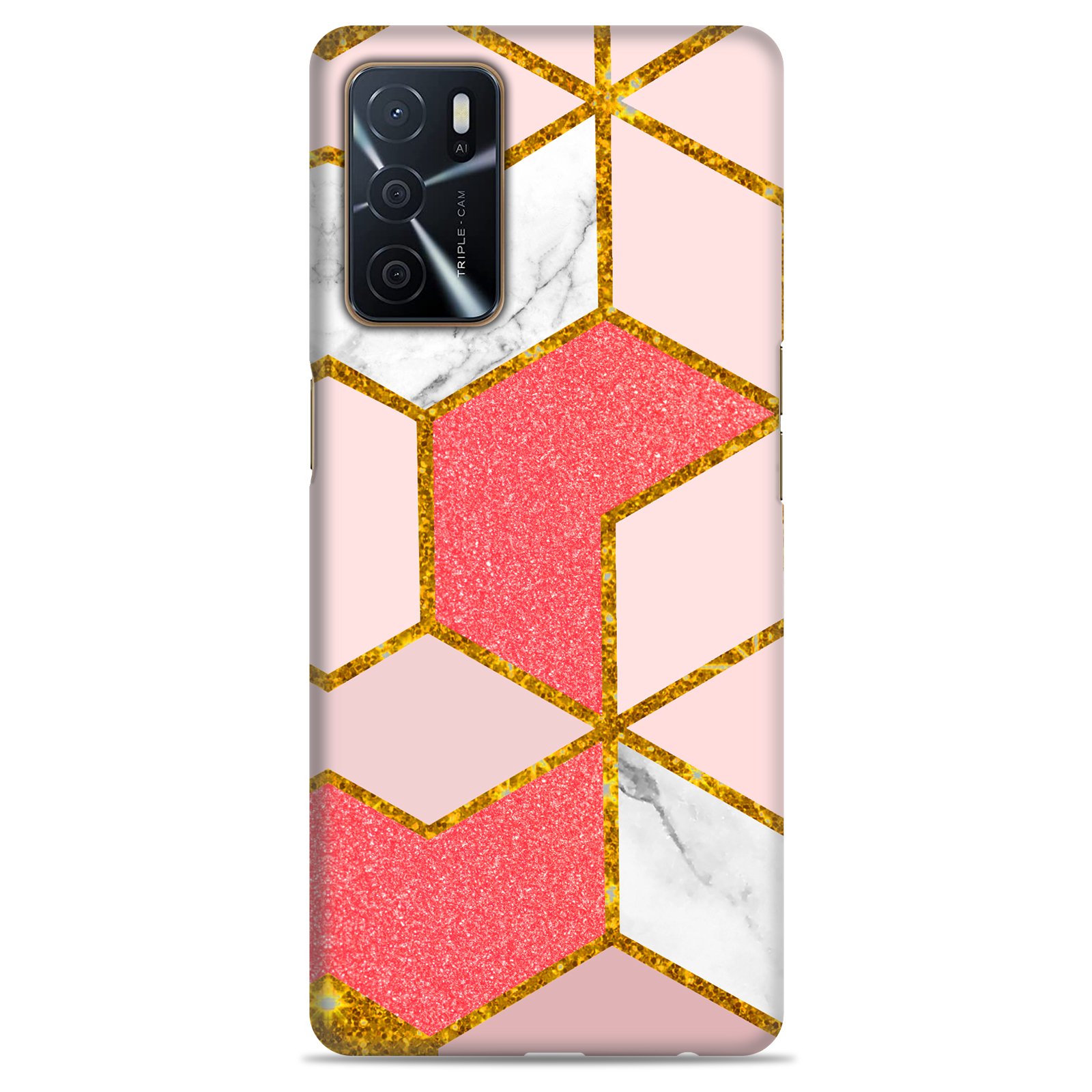 Oppo A16 ( Gold Marble Design )