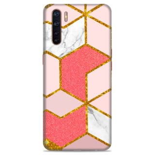 Oppo F15 ( Gold Marble Design )