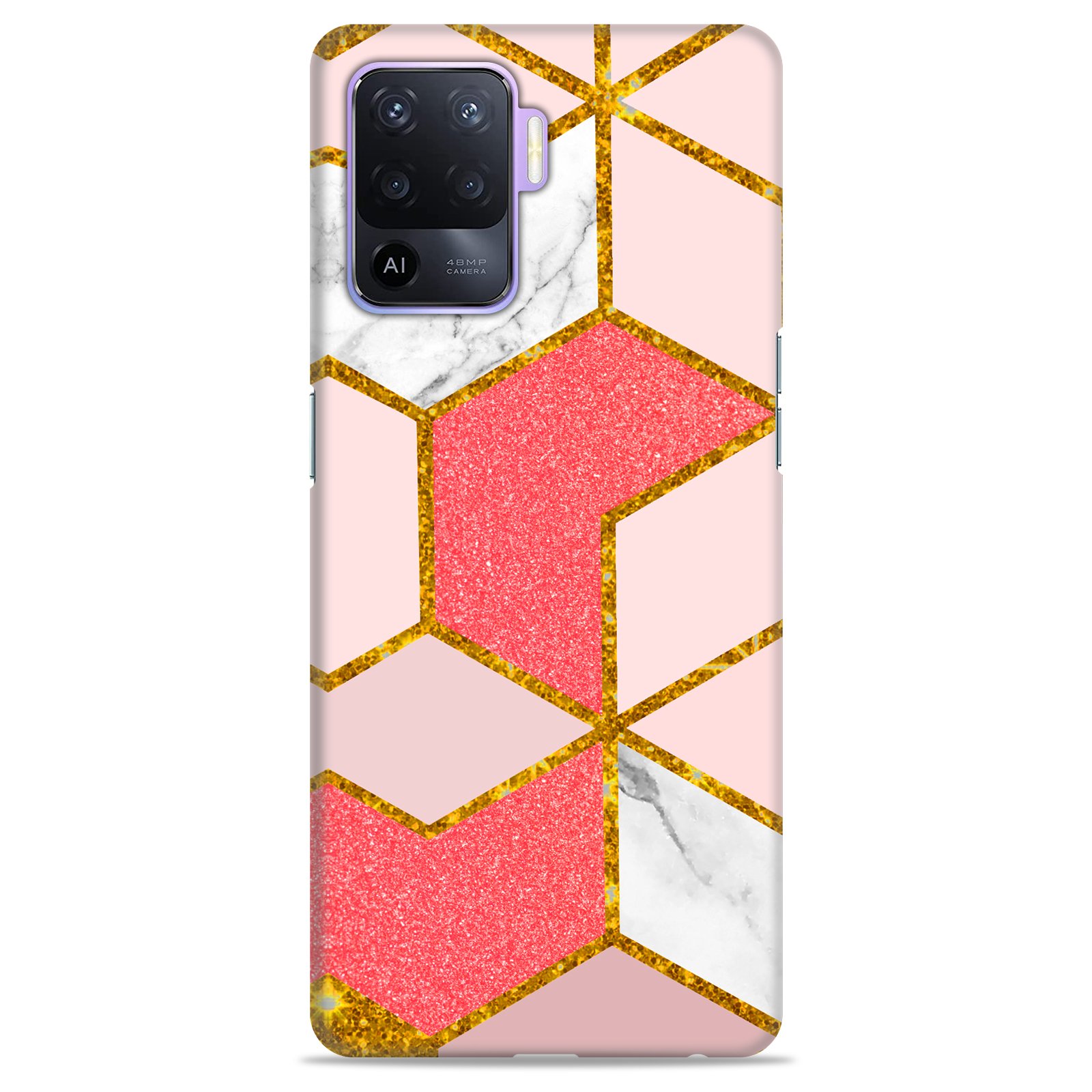 Oppo F19 Pro ( Gold Marble Design )
