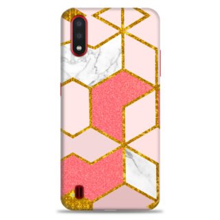 Samsung A01 ( Gold Marble Design )