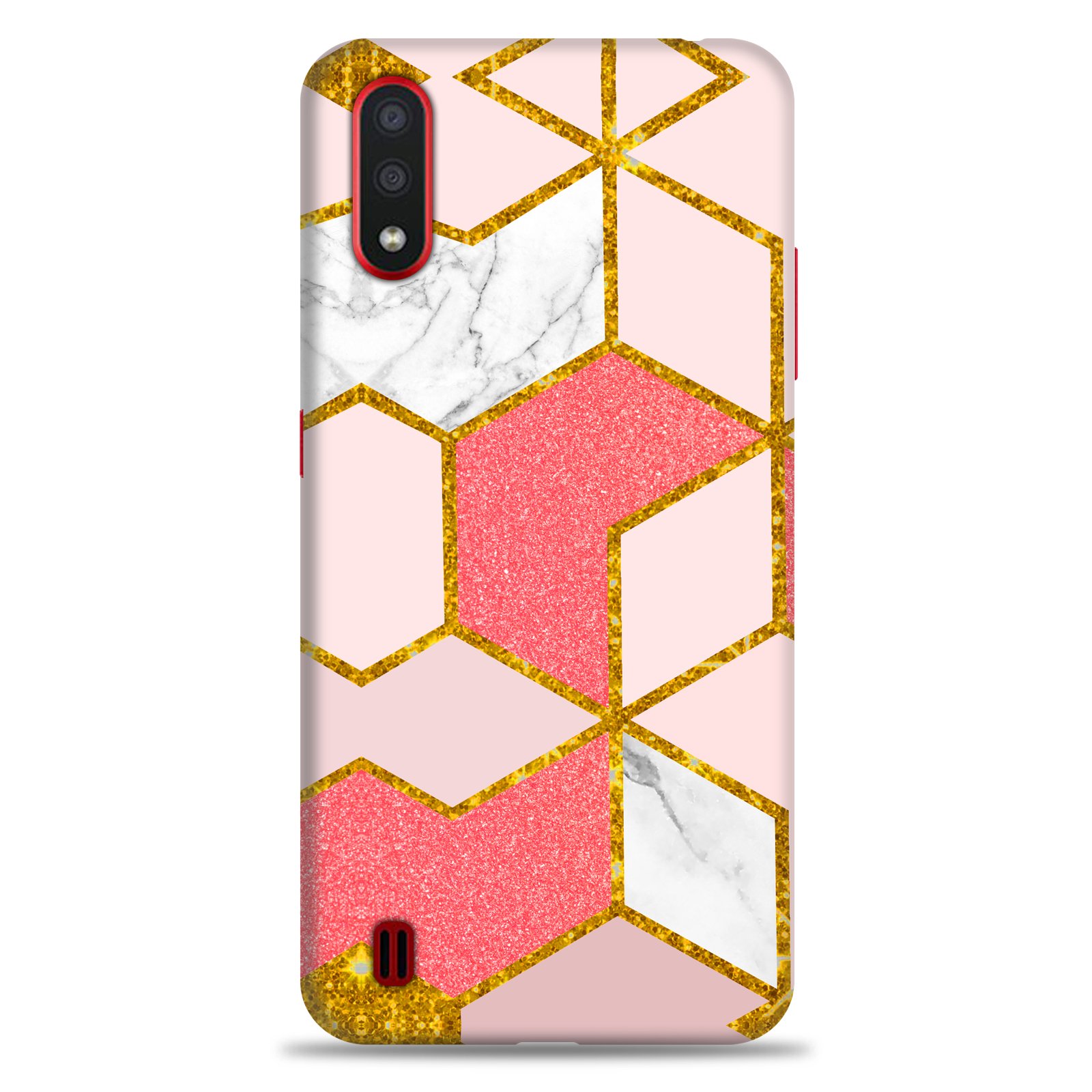 Samsung A01 ( Gold Marble Design )