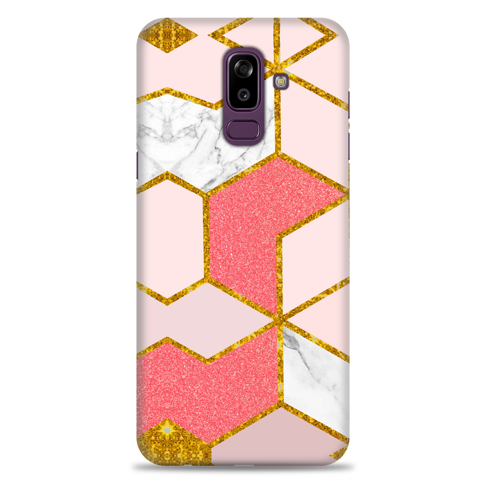 Samsung J8 / A6 Plus ( Gold Marble Design )