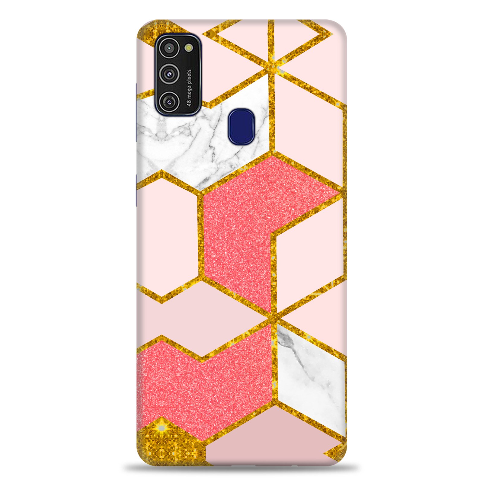 Samsung M21 ( Gold Marble Design )