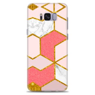 Samsung S8 Plus  ( Gold Marble Design )