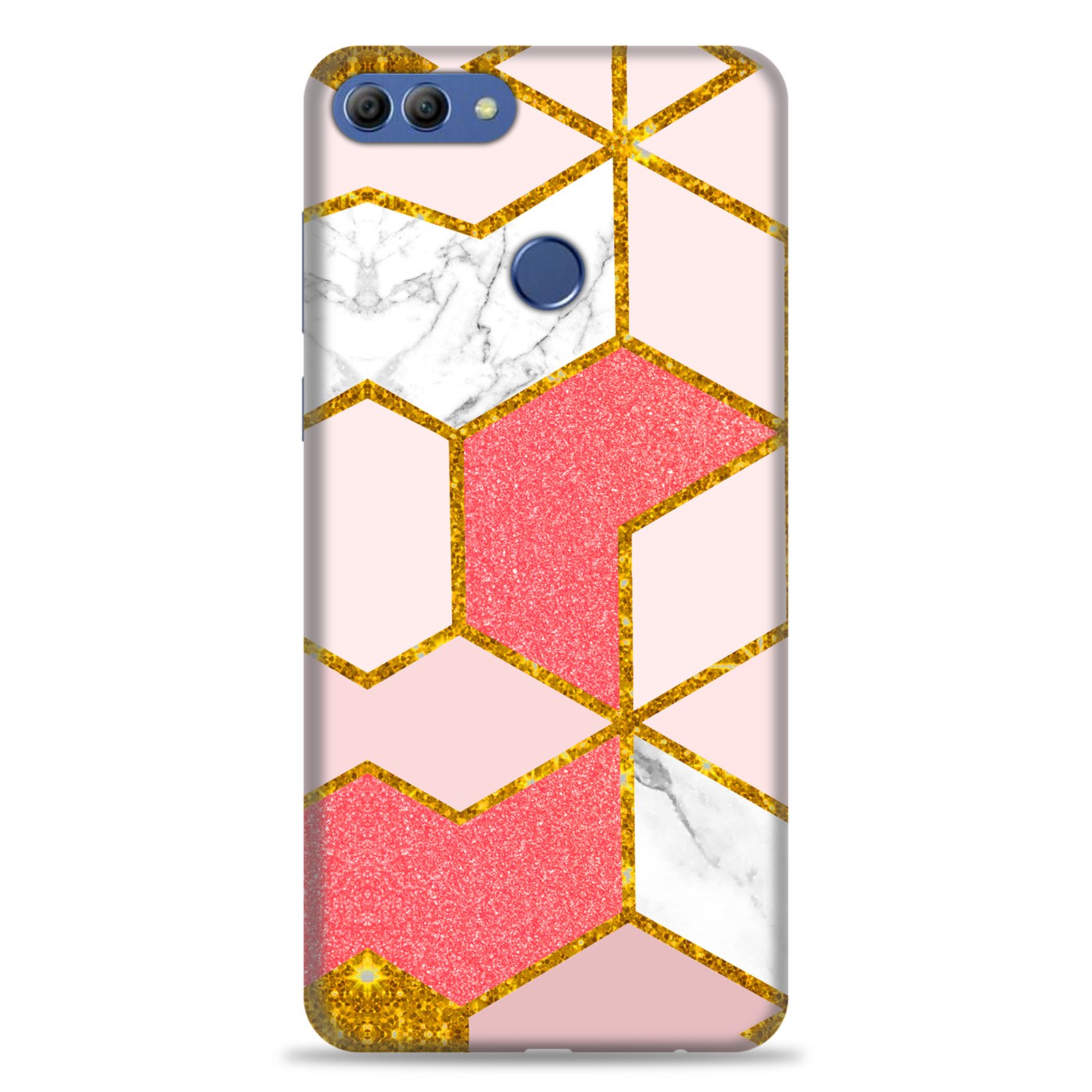 Huawei Y9 2018 ( Gold Marble Design )