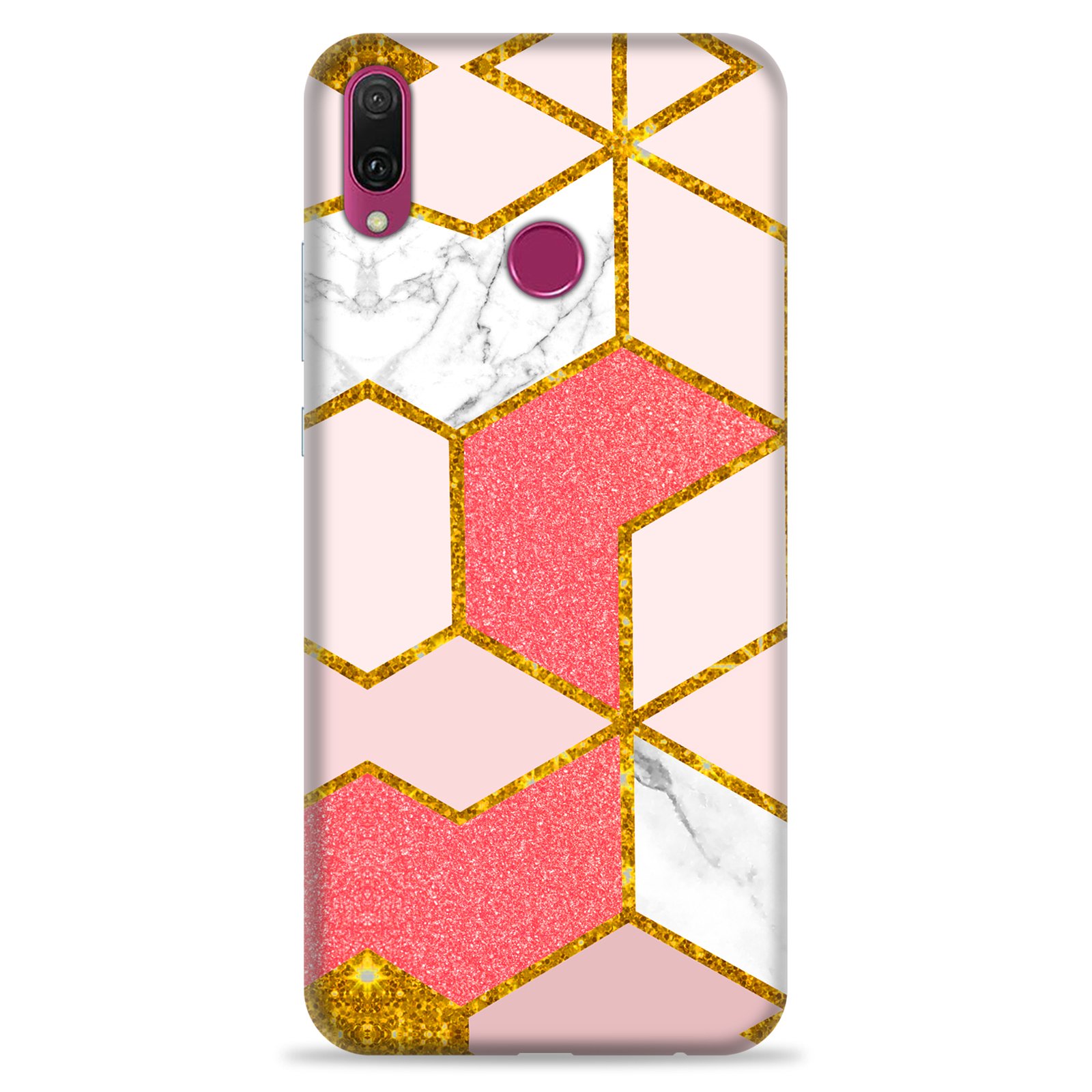 Huawei Y9 2019 ( Gold Marble Design )
